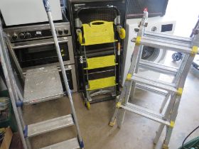 THREE SETS OF MULTI PURPOSE LADDERS