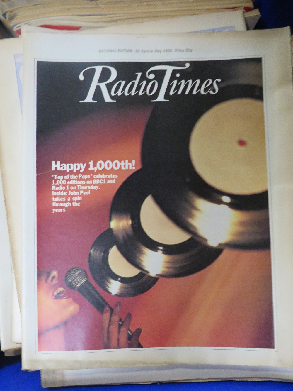 A TRAY OF RADIO TIMES MAGAZINES FROM 1980'S - Image 2 of 5