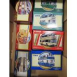 TWELVE BOXED CORGI DOUBLE DECKER BUSES, LIMITED WITH CERTIFICATES