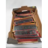 A SMALL TRAY OF 19TH CENTURY MAGIC LANTERN SLIDES