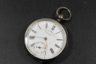 CITY WATCH W. SMOLLENS LONDON, SILVER CASED POCKET WATCH