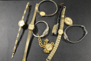 A SELECTION OF VINTAGE WRIST WATCHES ETC