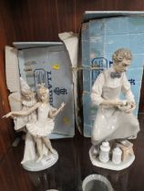 TWO VINTAGE LLADRO FIGURES WITH ORIGINAL BOXES