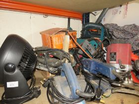 A LARGE QUANTITY OF ELECTRIC POWER TOOLS - A/F (HOUSE CLEARANCE)