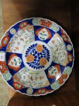AN ORIENTAL STYLE IMARI CHARGER