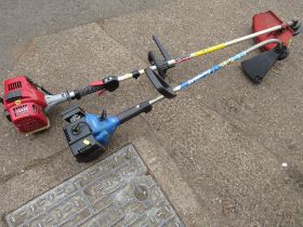 TWO PETROL STRIMMERS - ONE EURO MAX AND ONE SANLI (2)
