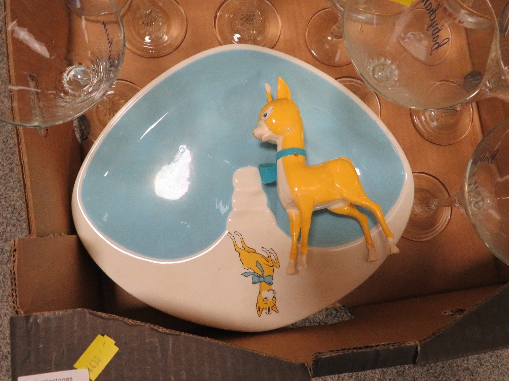 A QUANTITY OF BABYCHAM COLLECTABLE'S ETC TO INCLUDES GLASSES, CERAMIC BOWL AND PLASTIC MODEL A/F - Image 2 of 6