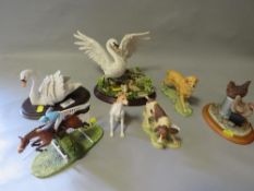 A selection of seven Border Fine Arts and Country Artists figures