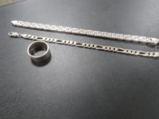 TWO BRACELETS AND A RING