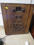 A vintage radiogram A/F