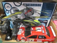 A boxed drone, remote control helicopter, car etc (unchecked)
