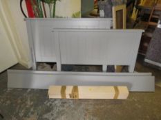 A modern single bed frame