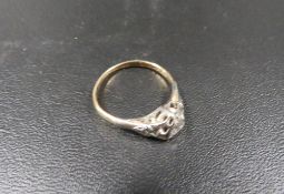 An 18ct illusion set diamond ring approx weight 2.1g