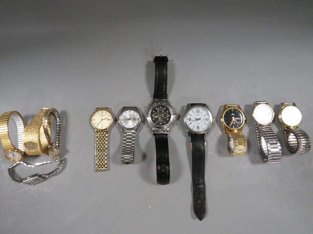 A selection of modern wrist watches to include Rotary and Seiko