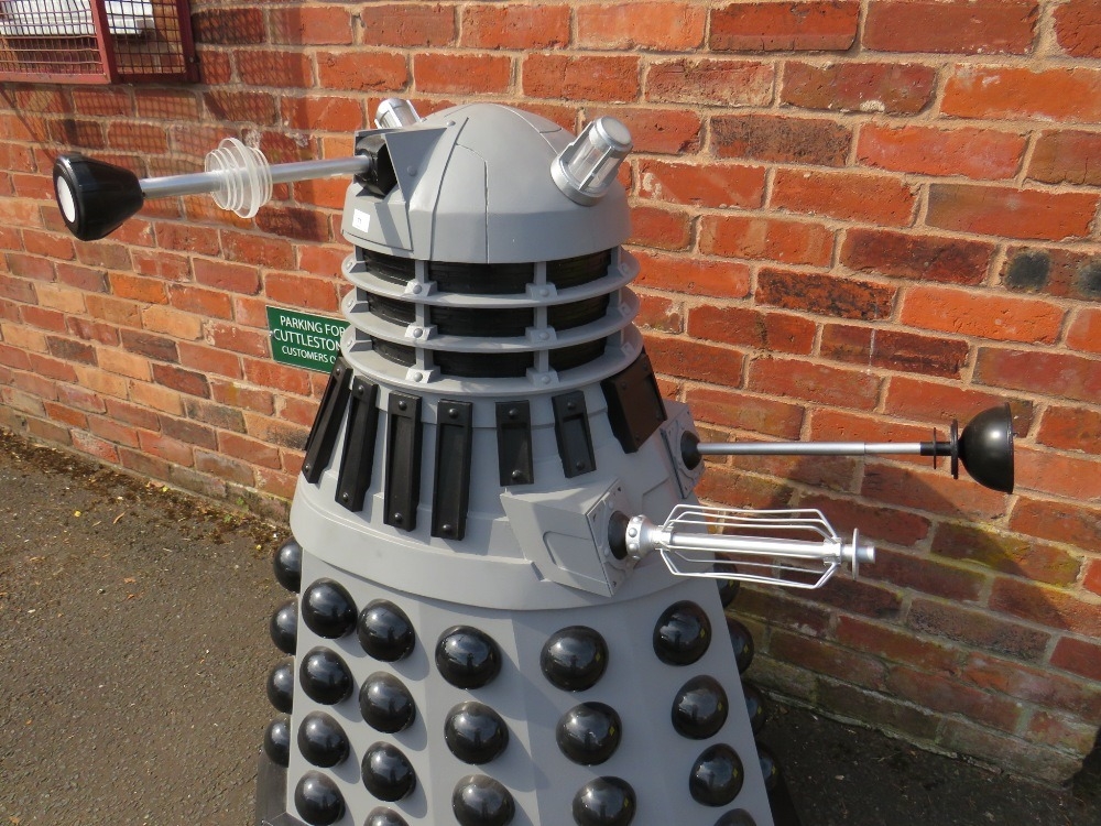DR WHO INTEREST - A THREE-QUARTER SIZE SCRATCH BUILT MODEL OF A DALEK, with illumination to ' - Image 7 of 10
