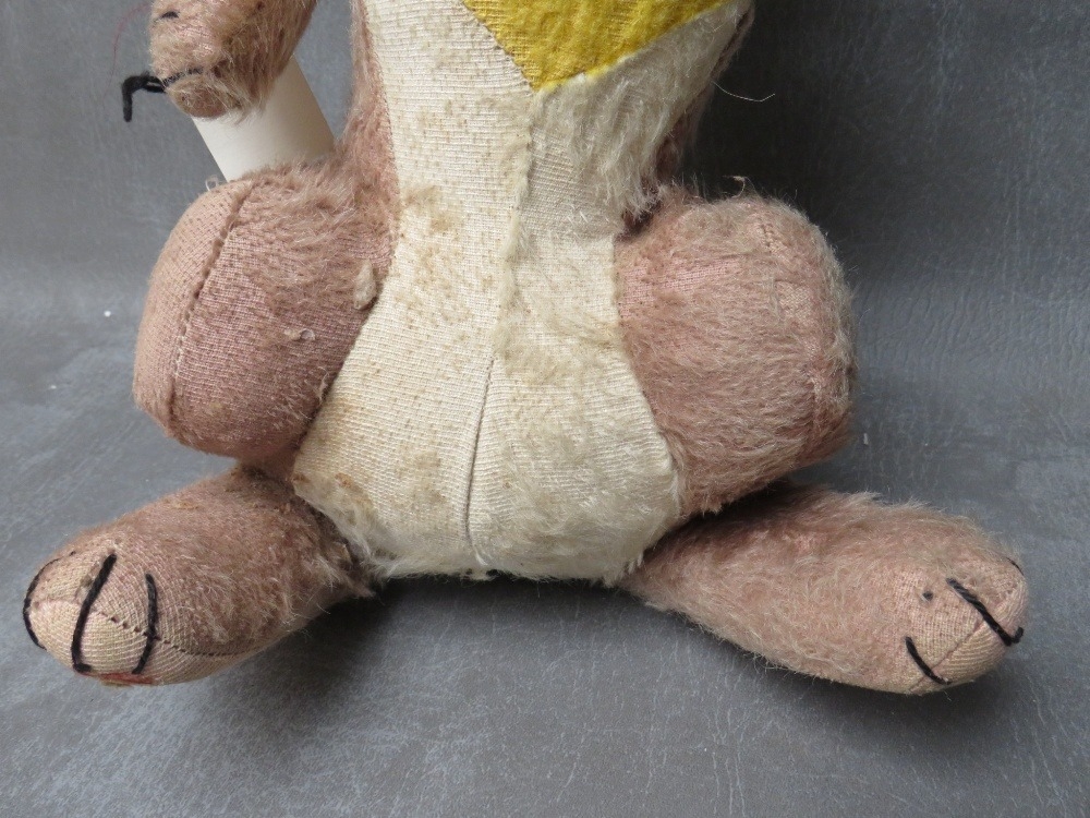 A VINTAGE MERRYTHOUGHT MUSICAL 'THUMPER' SOFT TOY, H 41 cm, together with a musical Music Reuge bear - Image 5 of 6