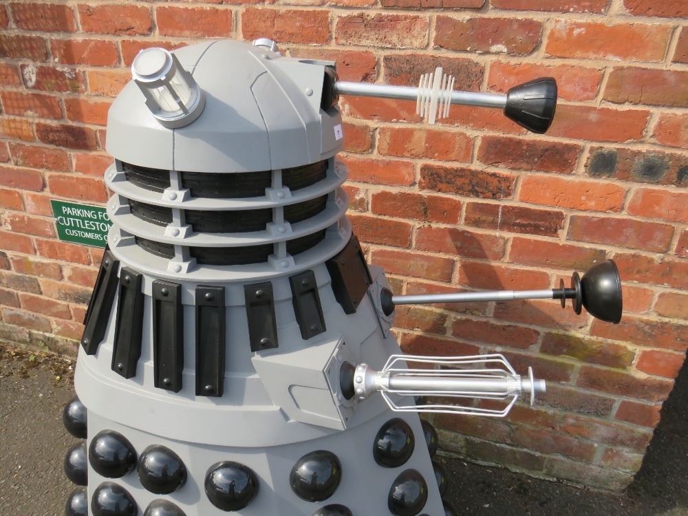 DR WHO INTEREST - A THREE-QUARTER SIZE SCRATCH BUILT MODEL OF A DALEK, with illumination to ' - Image 6 of 10