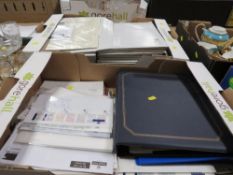 Two trays of first day covers