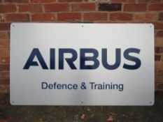A large aluminium fronted Airbus sign