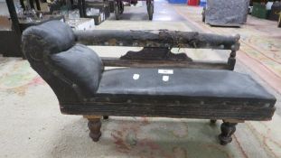 A vintage miniature chaise lounge A/F