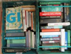 Three trays of assorted mainly hardback books