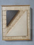 Attributed to Boleslaw Utkin (1913-1993) A mixed media composition 30 x 24 cm