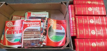 A COLLECTION OF MANCHESTER UNITED FOOTBALL PROGRAMMES, mainly from the 1970s and 1980s to include