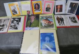 SEVEN ALBUMS OF AUTOGRAPHED PHOTOGRAPHS, PROGRAMMES, CUTTINGS AND CARDS, autographs are of