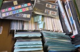 A LARGE TRAY OF STAMP PRSENTATION PACKS, mainly 1980s / 1990s, with a few first day covers