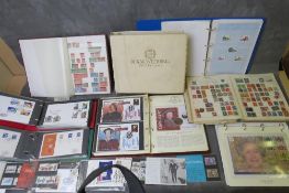 FIVE ALBUMS OF FIRST DAY COVERS, some with coins to include 1981 Charles & Diana Wedding Album,