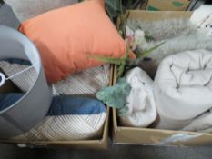 Two boxes of ex-showhome furnishing