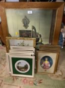 A quantity of assorted pictures and prints to include portraits. Etc…