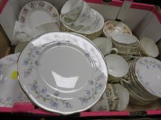 A tray of assorted tea ware to include Duchess