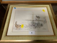 Gill Evans - A signed limited edition print No 387/850 19 x 24 cm