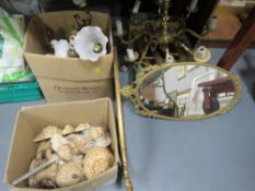 A quantity of lamps and light fittings etc