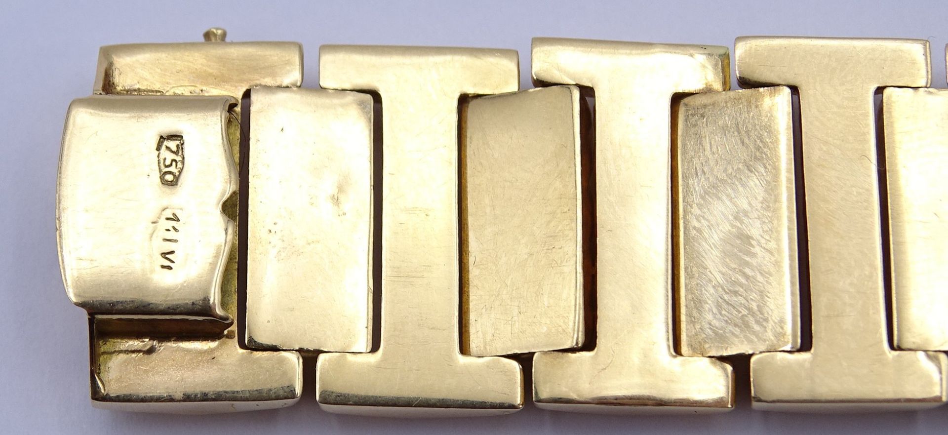 Gold Armband 750/000, 30,4g., L. 19,5cm, B. 1,8cm - Image 3 of 5