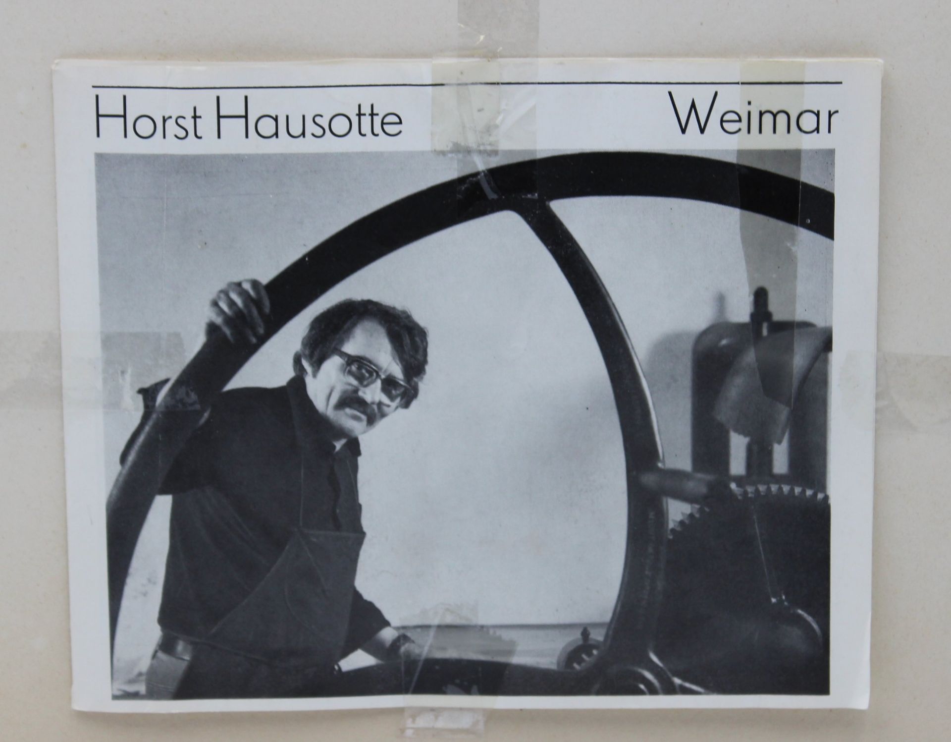 Horst HAUSOTTE (1923), Brückenansicht Weimar, Litho, Nr. 5/20, gerahmt/Glas, RG 40 x 53cm. - Image 6 of 6