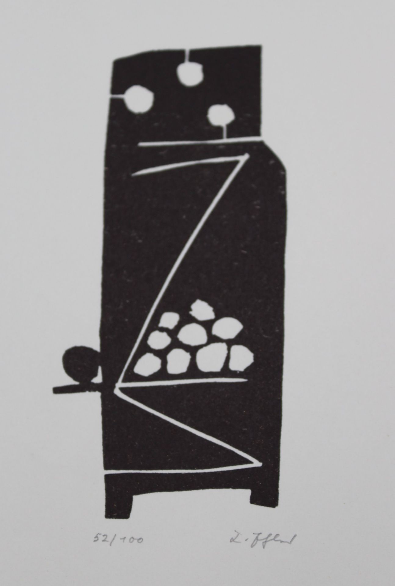 Karl EHLERS (1904-1973), Litho, Nr. 52/100, ungerahmt, BG 29,7 x 21cm.