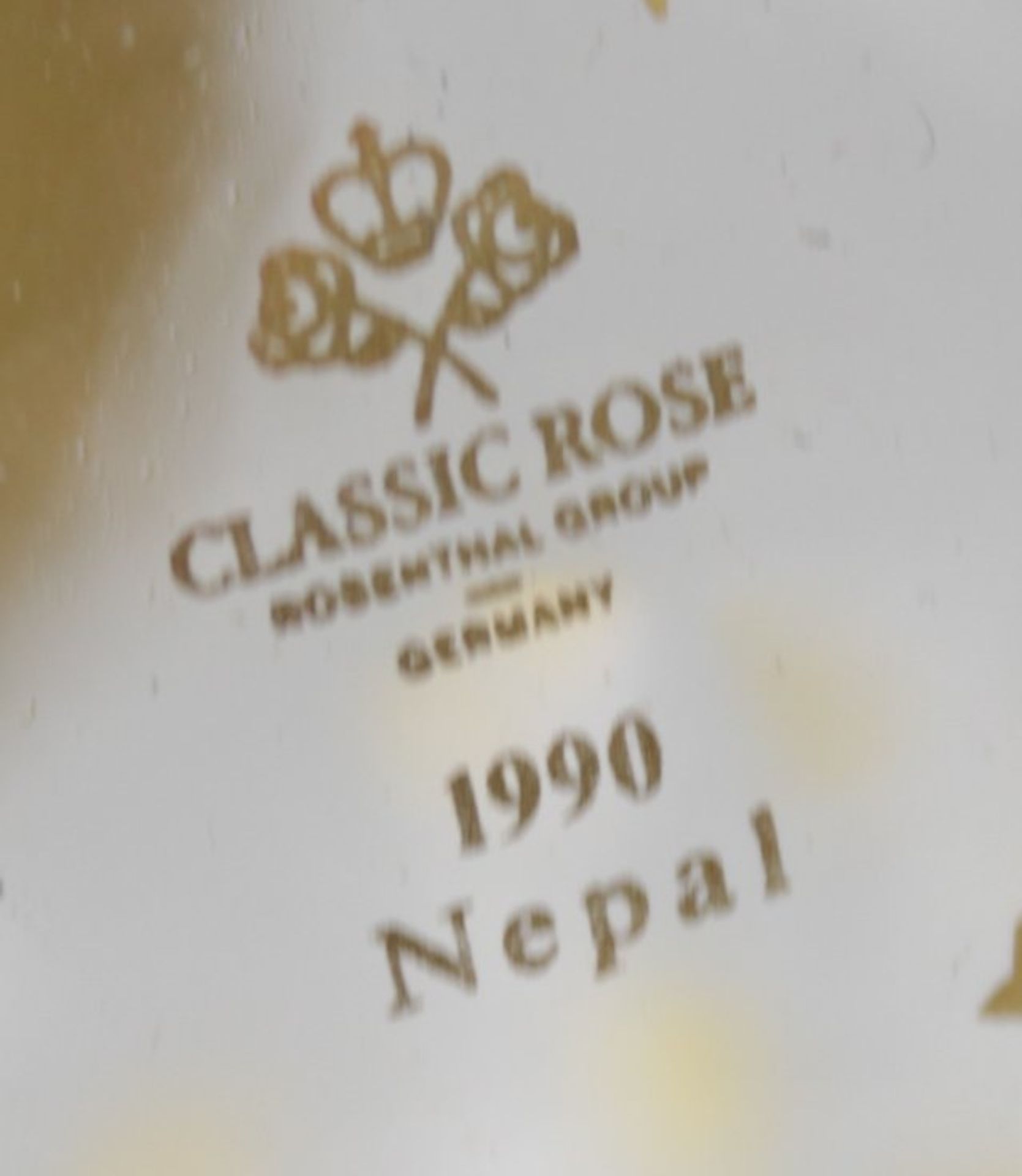 Christbaum-Kugel, Rosenthal, classic Rose, Nepal 1990, Karton nicht passend - Bild 3 aus 4