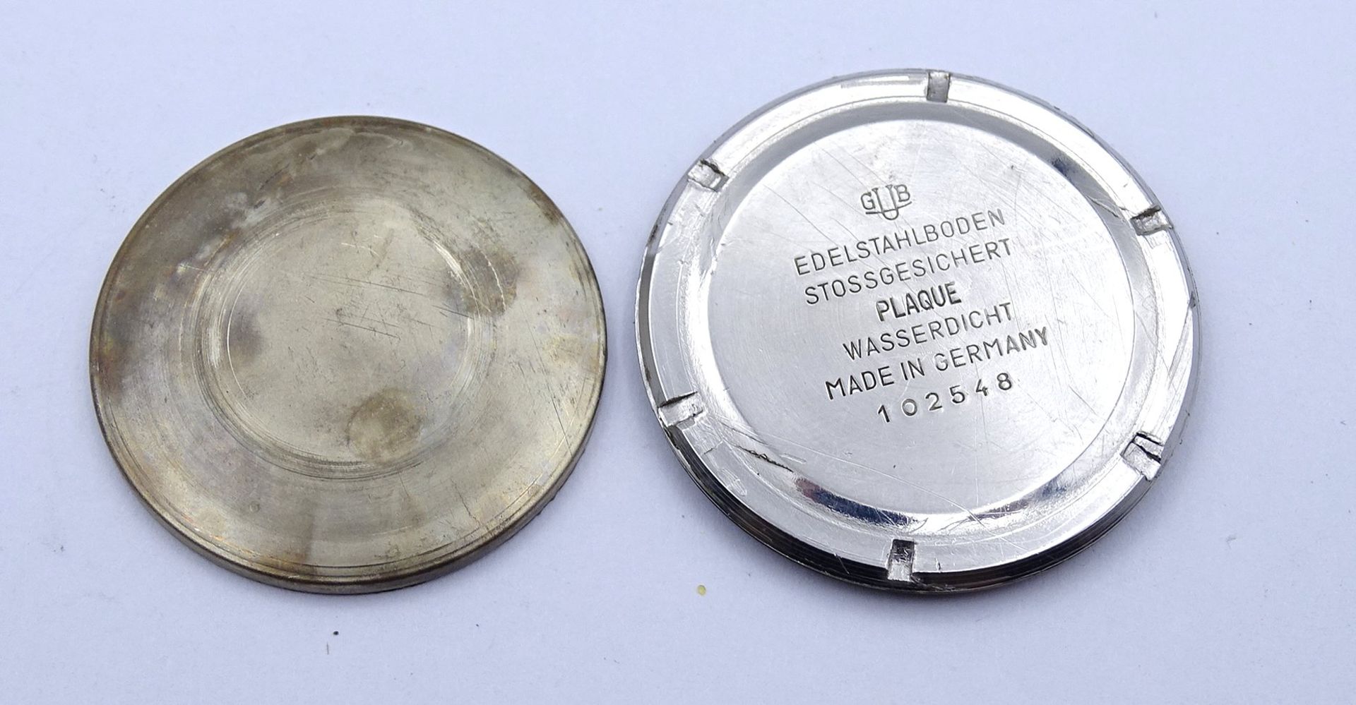 Herren Armbanduhr "Glashütte", Q1, Chronometer,Cal. 70.3 mechanisch, Werk läuft, Gehäuse 35 x 35mm, - Image 9 of 10