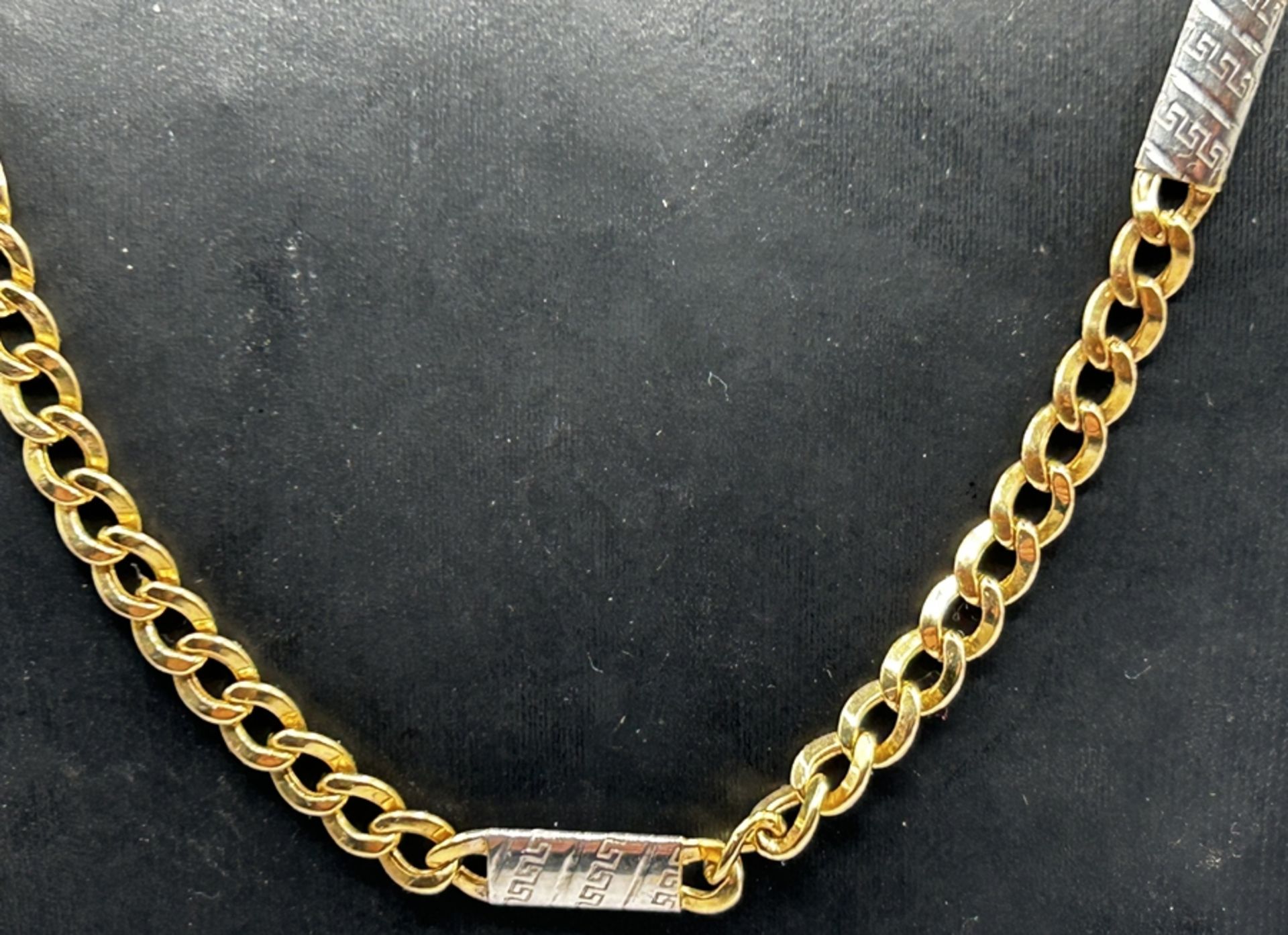 schwere GG-WG Halskette  "Sems" 14 Kt (-585-)ca. 60 cm, 15,5 gr.
