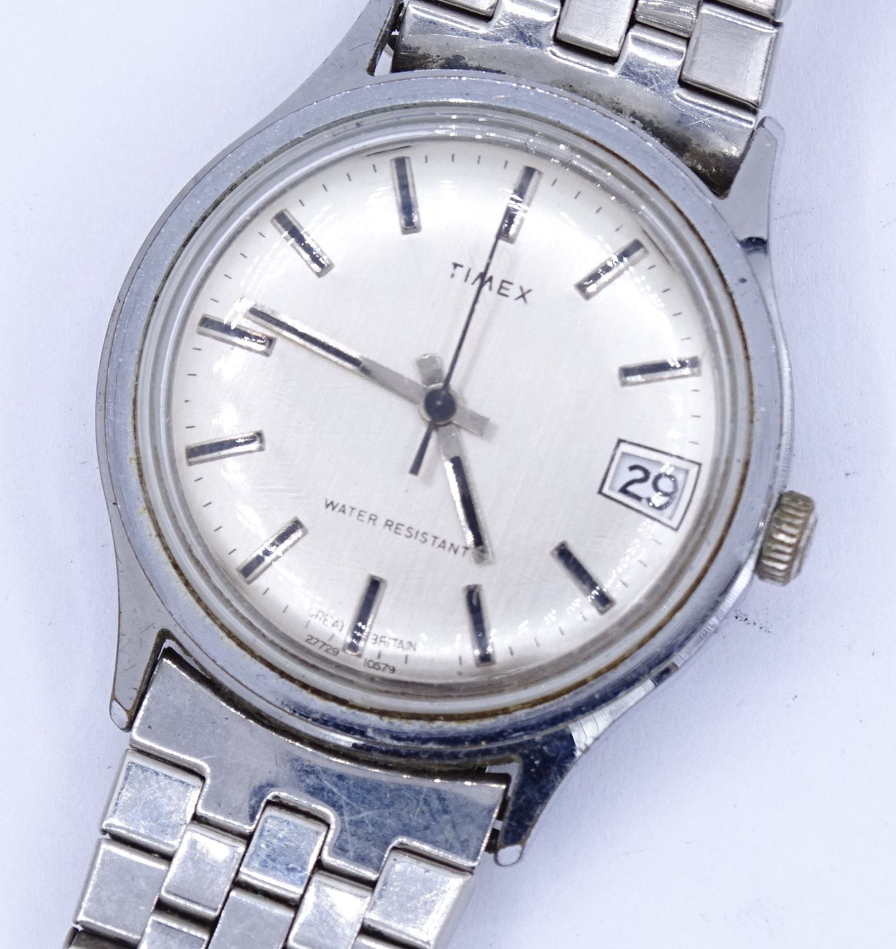 Armbanduhr "Timex", mechanisch, Werk steht, D. 35mm - Image 2 of 3
