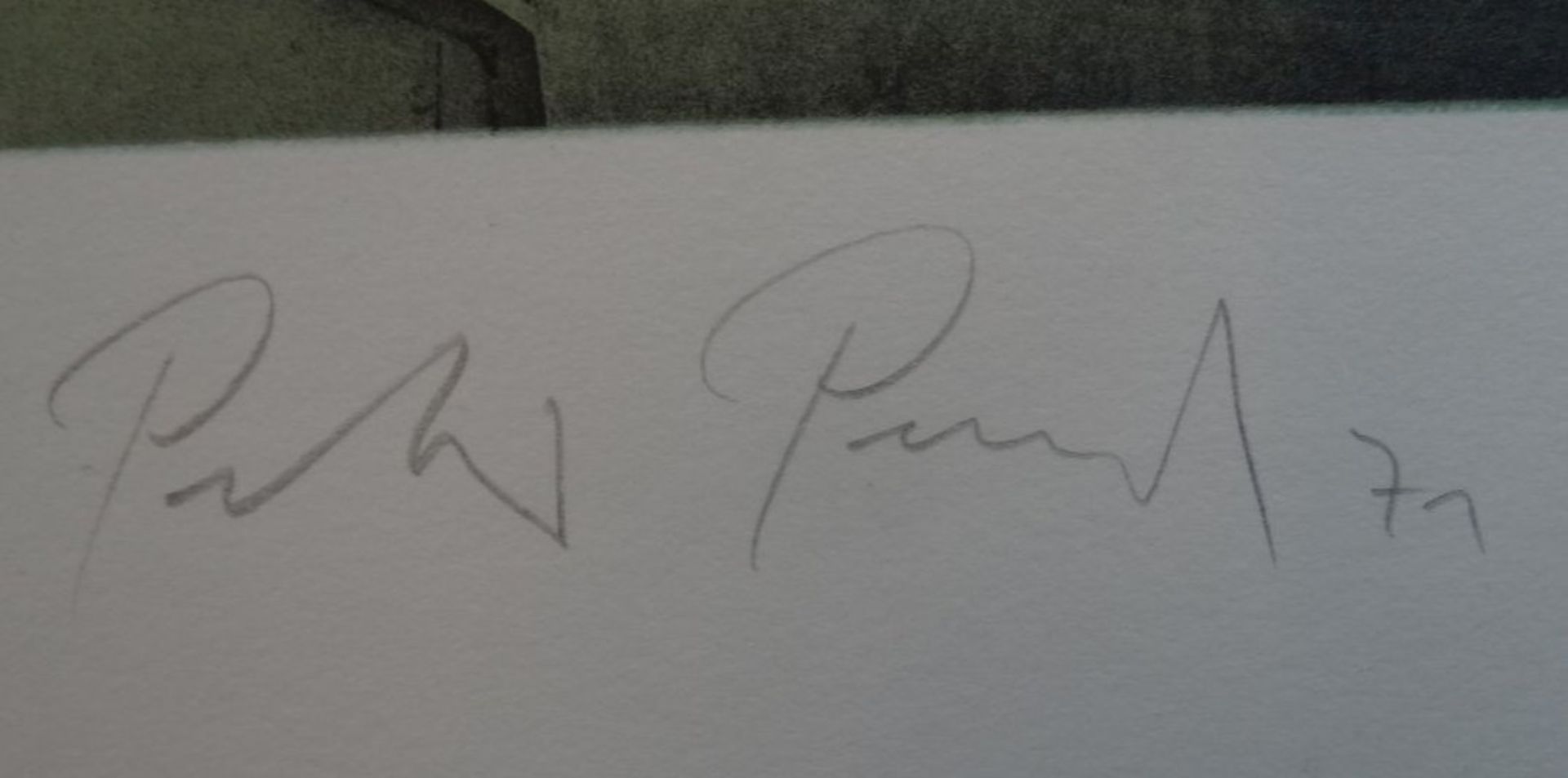 Peter PAUL (1943-2013) , Lithografie, e.e "Für Frau Zürcher", BG 77x54 cm - Image 4 of 4