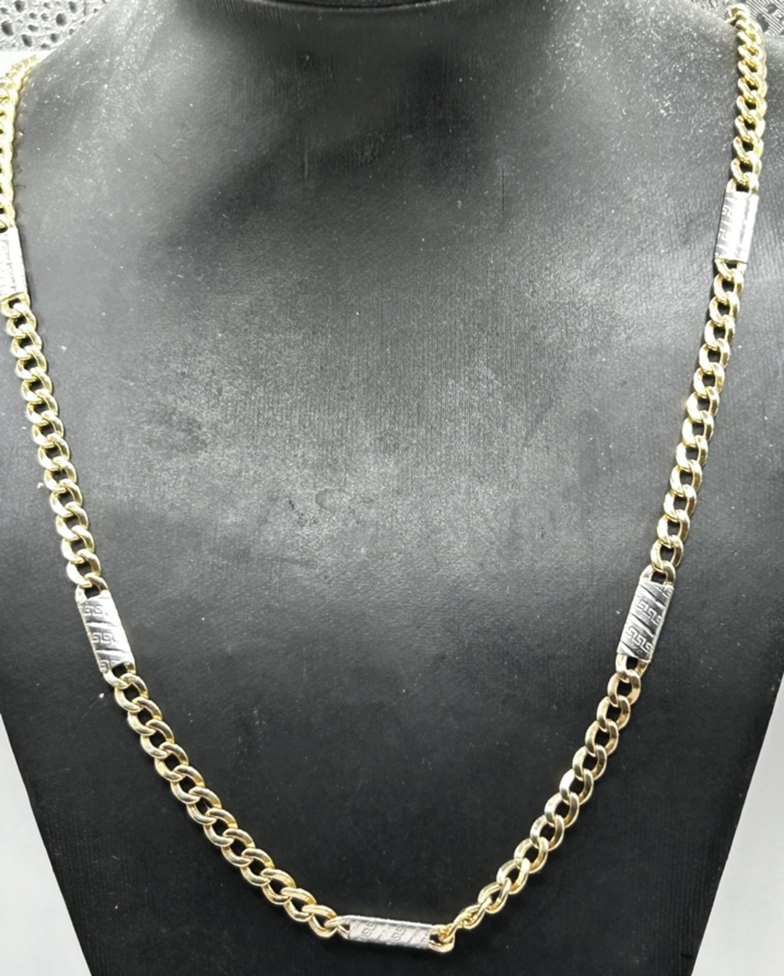 schwere GG-WG Halskette  "Sems" 14 Kt (-585-)ca. 60 cm, 15,5 gr. - Bild 2 aus 4