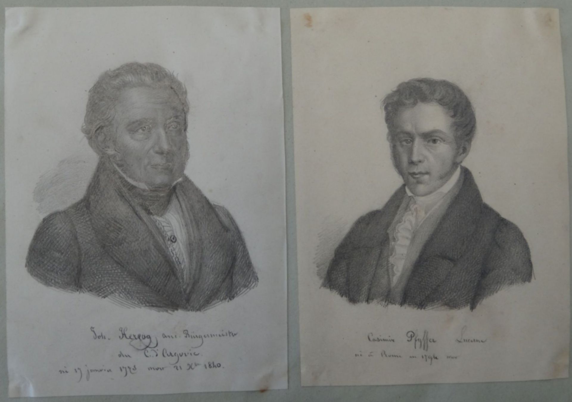 Pierre-Elie Bovet (1801-1875) 840 zeitgenössische Portraits (820 orig. Zeichnungen, 20 Radierungen) - Image 5 of 10