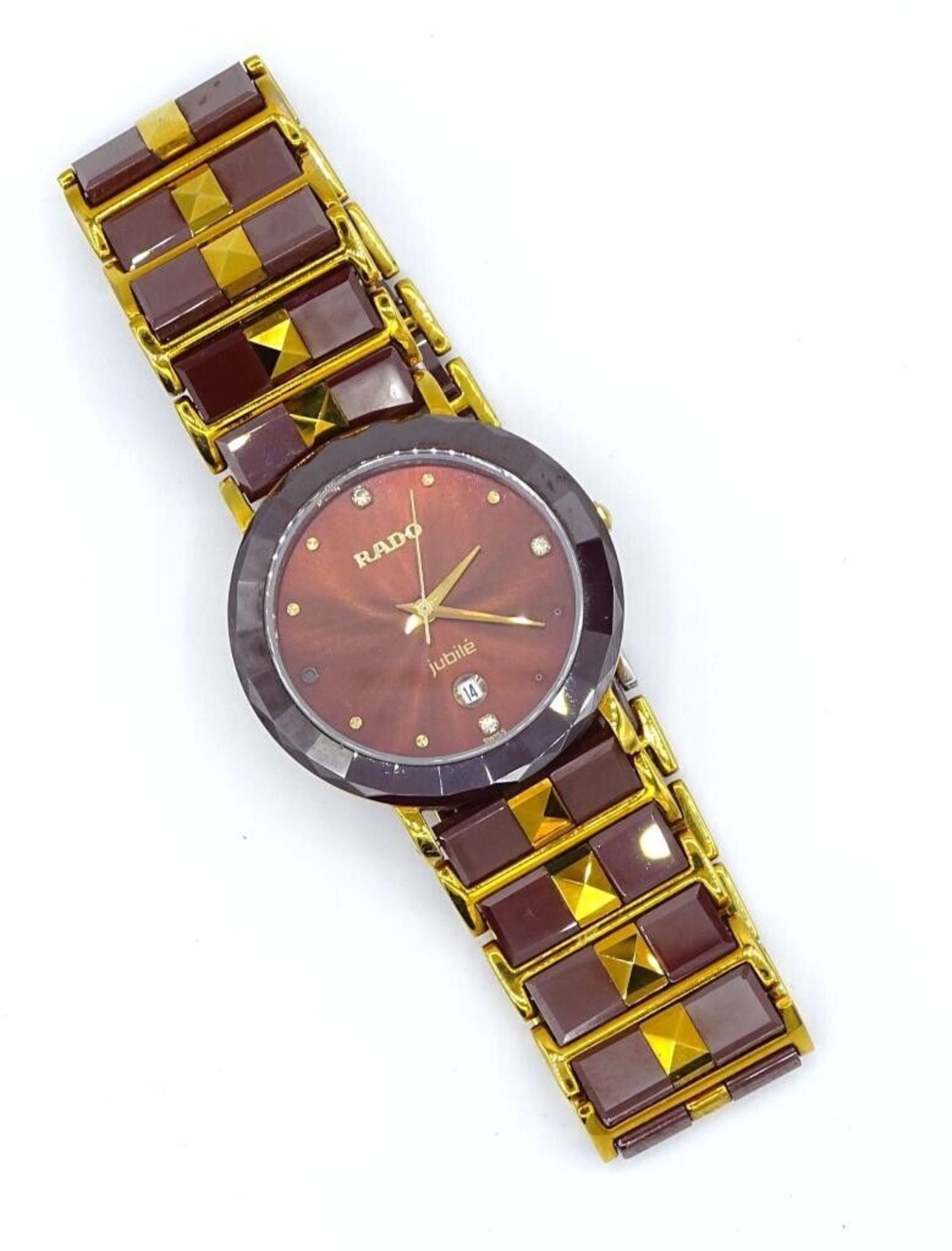 Armbanduhr "Rado-Jubilé" Quarz, Saphirglas, Unisex, auf Deckel: 180.0286.5, facettiertes Gehäuse, - Image 2 of 6