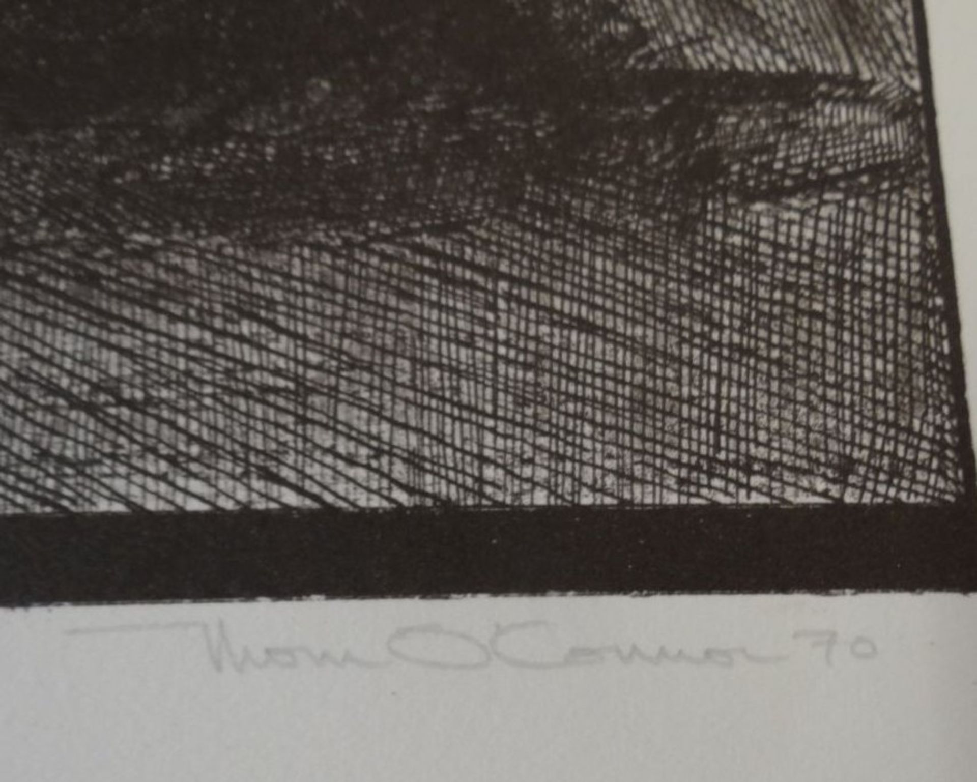 Thom. O'Connor, 1970 "Landschaft" Lithografie E.A proof, BG 55x45 cm - Image 4 of 4