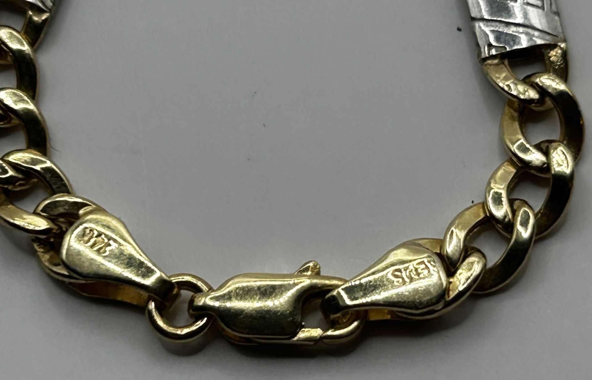 schwere GG-WG Halskette  "Sems" 14 Kt (-585-)ca. 60 cm, 15,5 gr. - Bild 4 aus 4
