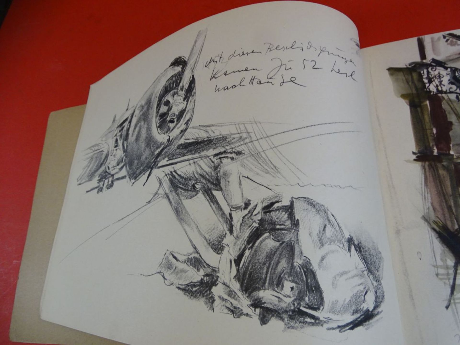Hans LISKA (1907-1983)  gedrucktes Skizzenbuch, hpts. Kriegsmotive um 1942, 30x20,5  cm, gedruckt 1 - Bild 5 aus 8