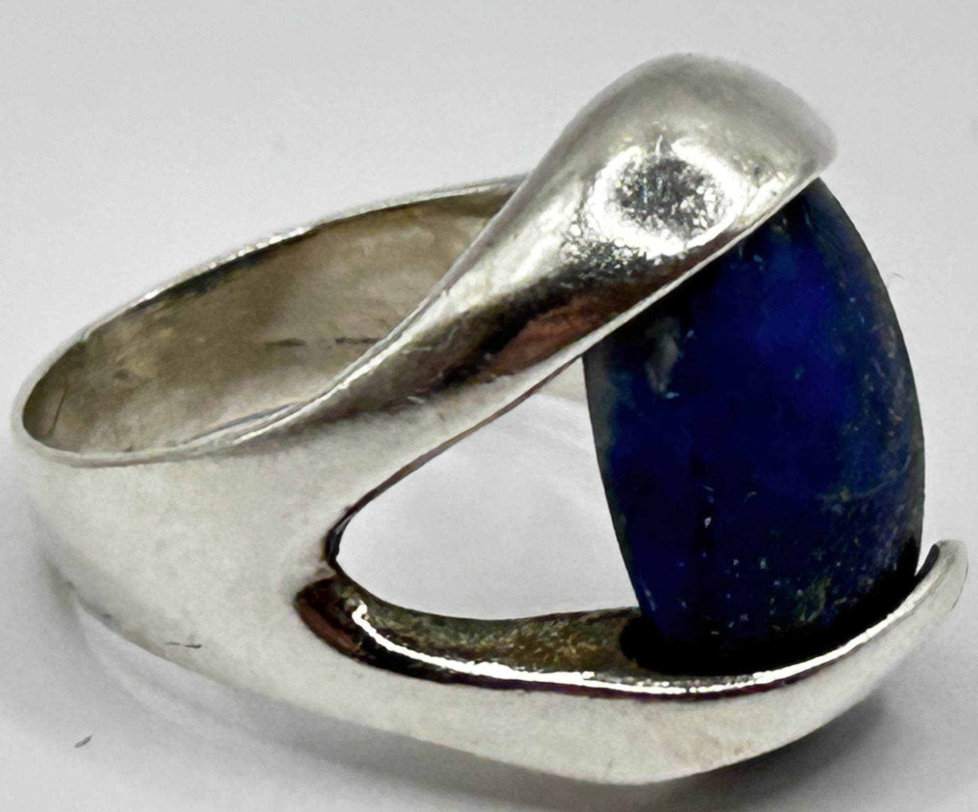 Silberring mit blauen Stein, 7,8  gr., RG 55 - Bild 2 aus 3